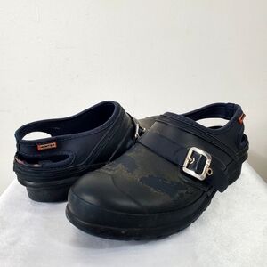 Hunter garden Shoes Clogs waterproof Black